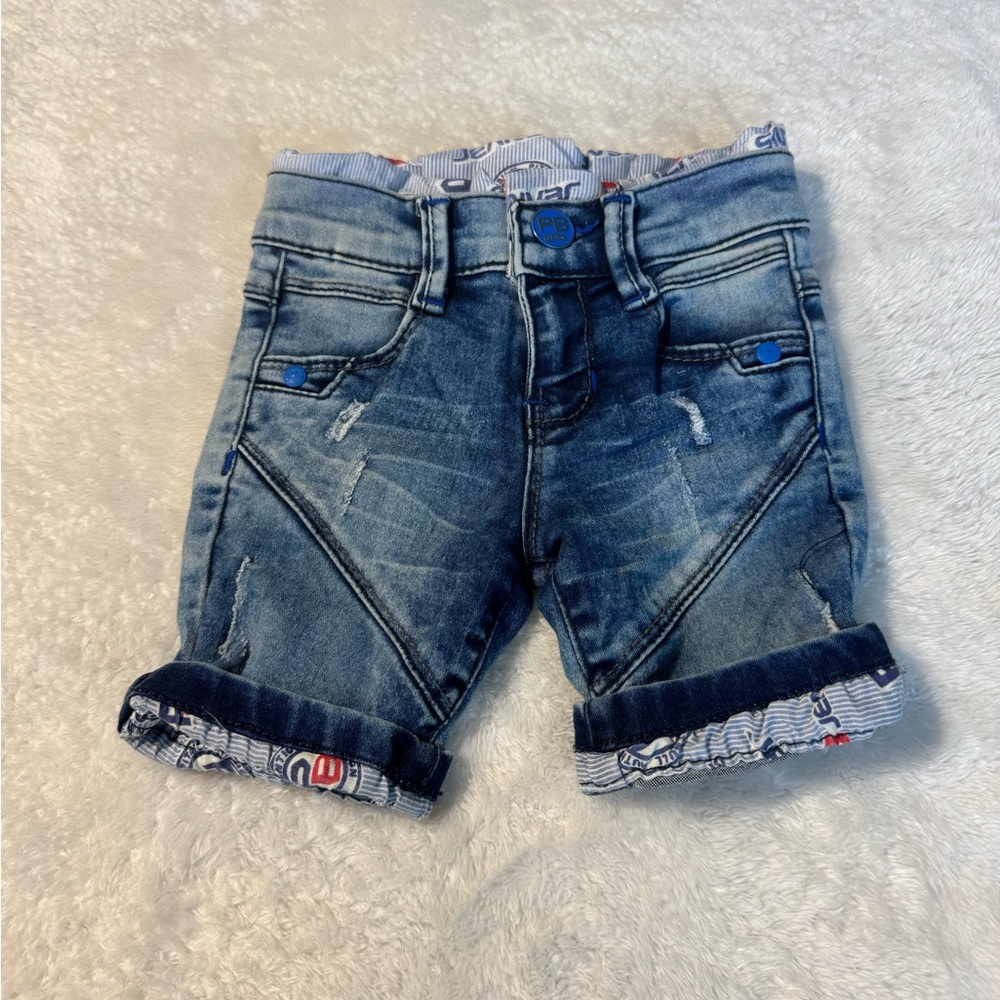 Kids Pitbull Official Jean Shorts Size 1 year Made in Mexico